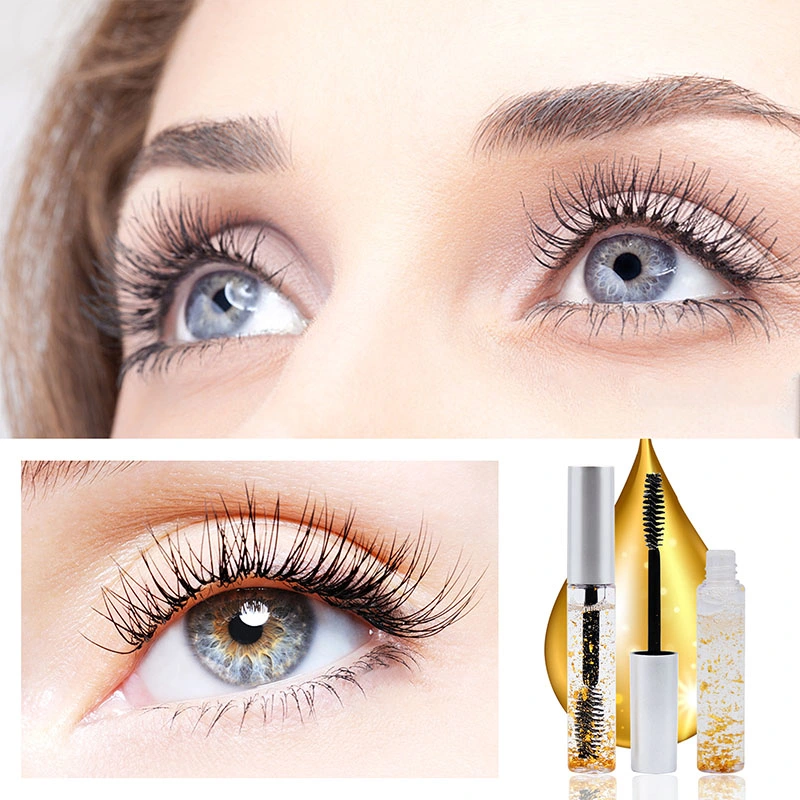 OEM Cosmetic Manufacturer Eyelashes Enlargement Essence Serum Coating Eyelash Growth Serum Lash Serum with 24K Gold
