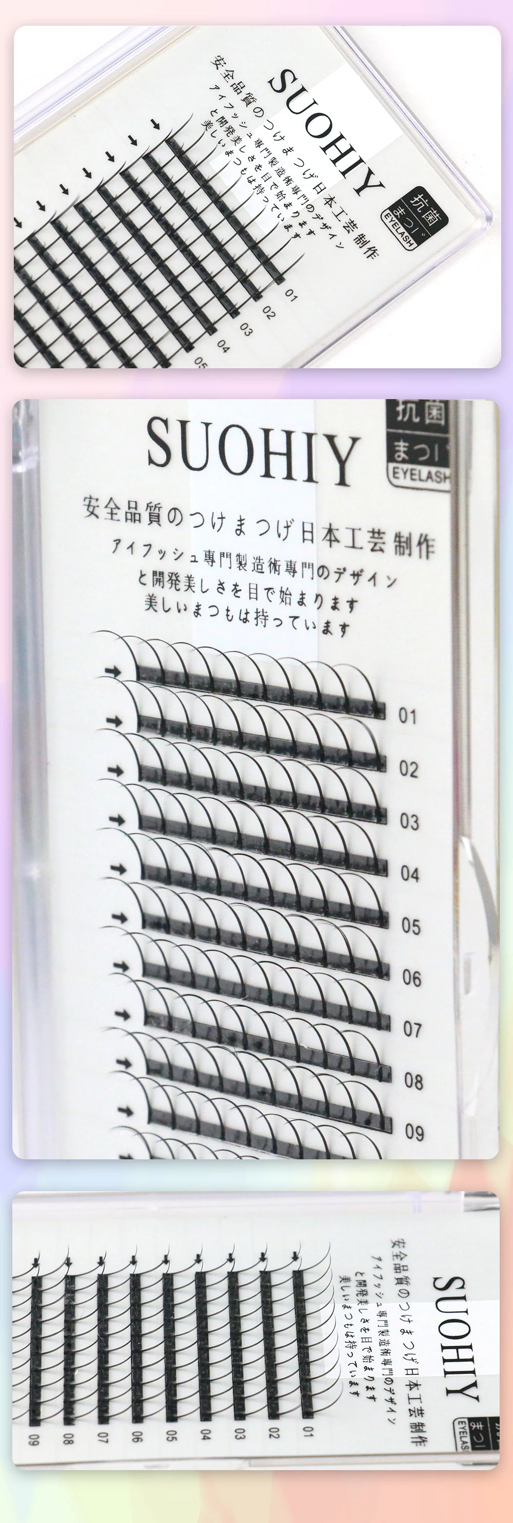 Premade Volume Fans Pointy Base Mixed Length Fairy Eyelashes Handmade Fairy Eyelash Extensions