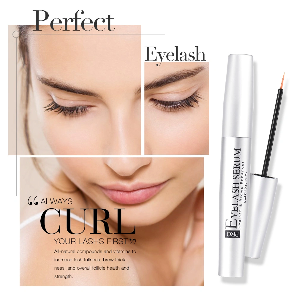 Custom Logo Herbal Thick Long Eye Treatment Eyelash Serum Eyebrow Growth