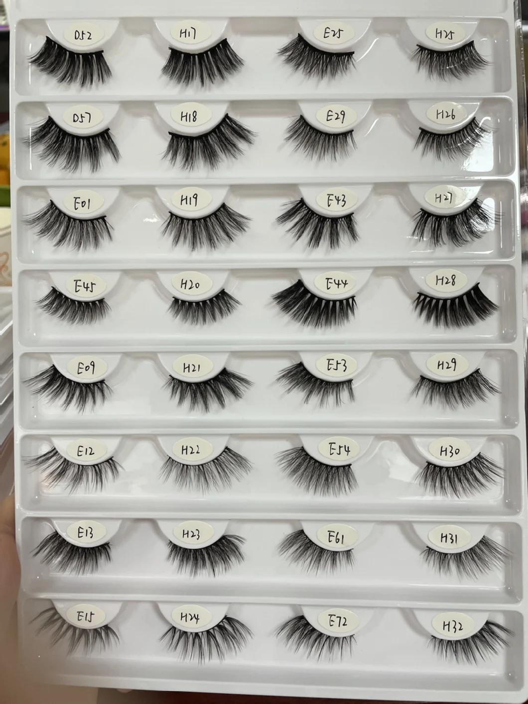 100% Plant Fiber Lashes with Custom Package Fluffy Wispy Degradable Eyelashes