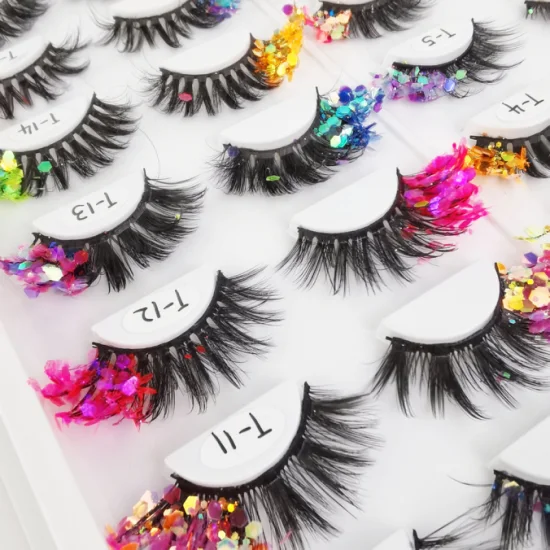 2022 Hot Selling New Strip Lash Russian Faux Mink Colored Eyelashes Lashes